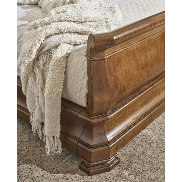 Home Fashion Louie P's Sleigh Bed Cognac