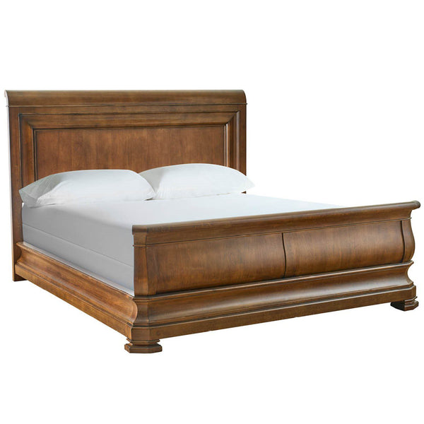 home fashion Louie P's Sleigh Bed Cognac