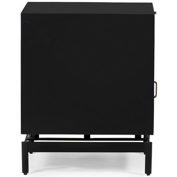 Home Fashion Louisina Luxe Nightstand Charcoal