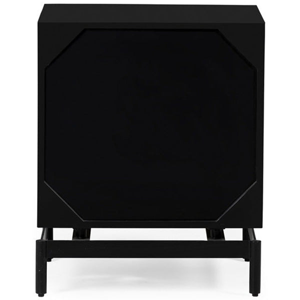 Home Fashion Louisina Luxe Nightstand Charcoal
