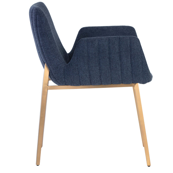 Home Fashion Lucano Arm Chair Belfast Navy
