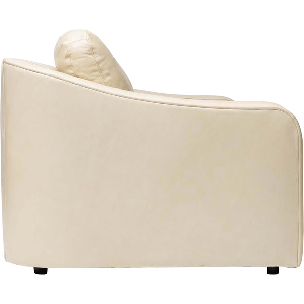 Home Fashion Luka Leather Sofa Landry Ivory