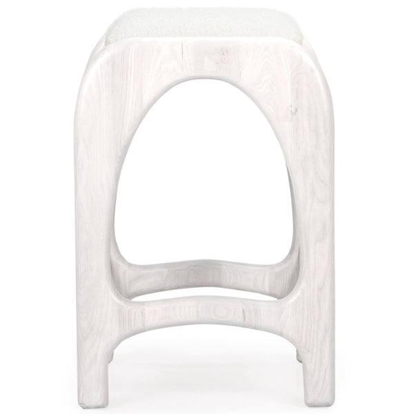 Home Fashion Luna Counter Stool Whitewash