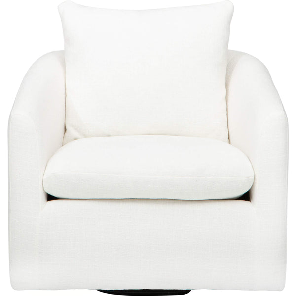 Home Fashion Lyle Swivel Chair Nathan White