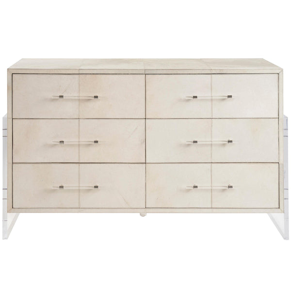 Home Fashion Lyra 6 Drawer Dresser Gray