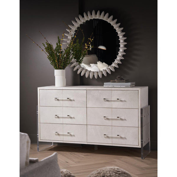 Home Fashion Lyra 6 Drawer Dresser Gray