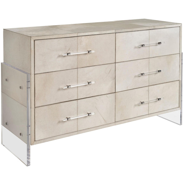 home fashion Lyra 6 Drawer Dresser Gray
