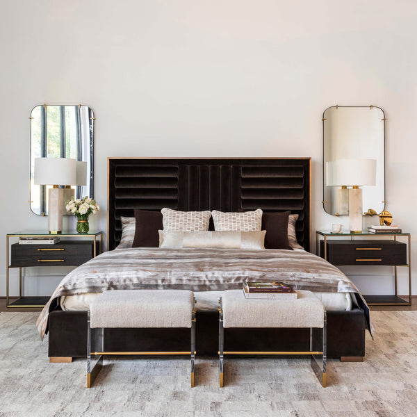 Home Fashion Mabel Bed King Meg Dark Brown