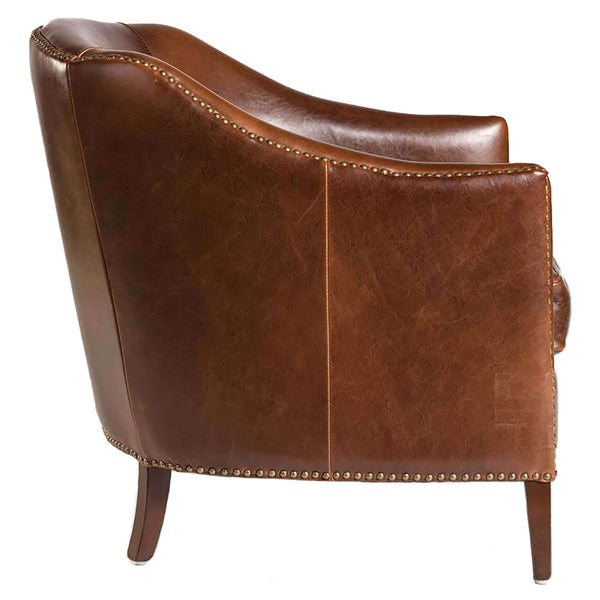 Home Fashion Madison Leather Chair Antique Saddle