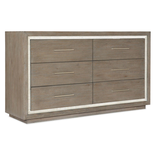 home fashion Mainstay 6 Drawer Dresser Washed Gray