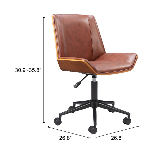 Home Fashion Maker Office Chair Brown