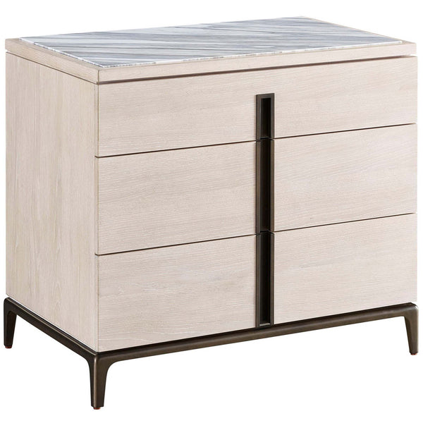 home fashion Maren Nightstand White Oak