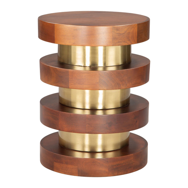 Home Fashion Marigot Side Table Walnut