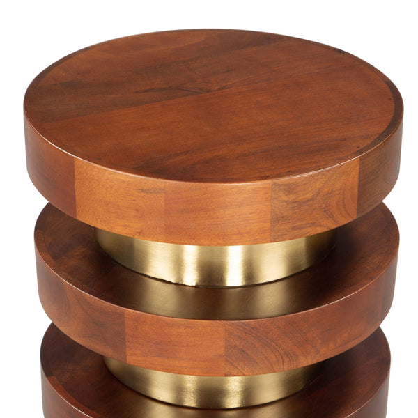 Home Fashion Marigot Side Table Walnut