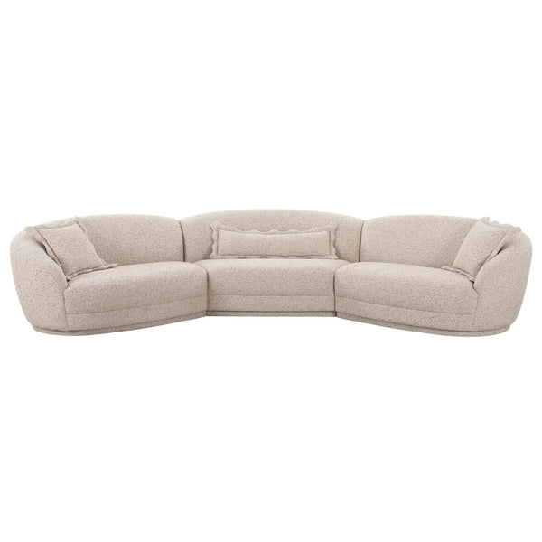 Home Fashion Marion 3 Piece Sectional Two-Tone