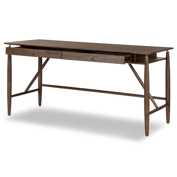 Home Fashion Markia Desk Aged Oak By Four Hands