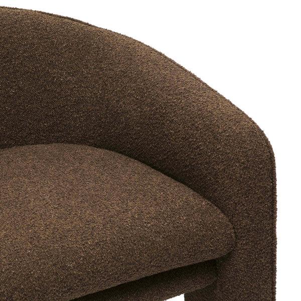Home Fashion Marla Boucle Chair Chocolate Brown
