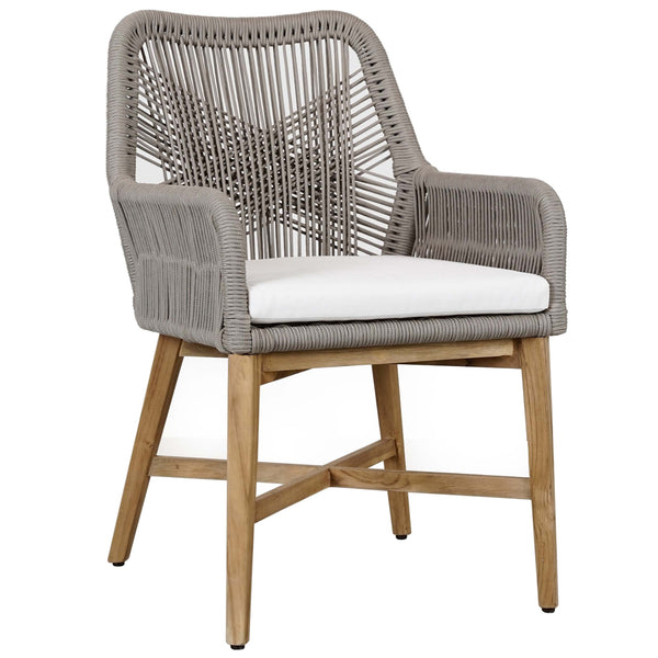 Home Fashion Marley Outdoor Dining Chair Gray