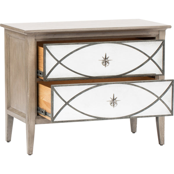 Home Fashion Marquesa Mirrored Nightstand