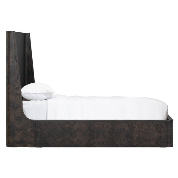 Home Fashion Marshall Bed Chocolate Burl