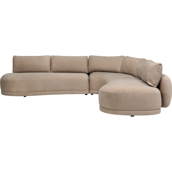 Home Fashion Mason 3 Piece Sectional Vesper Sand