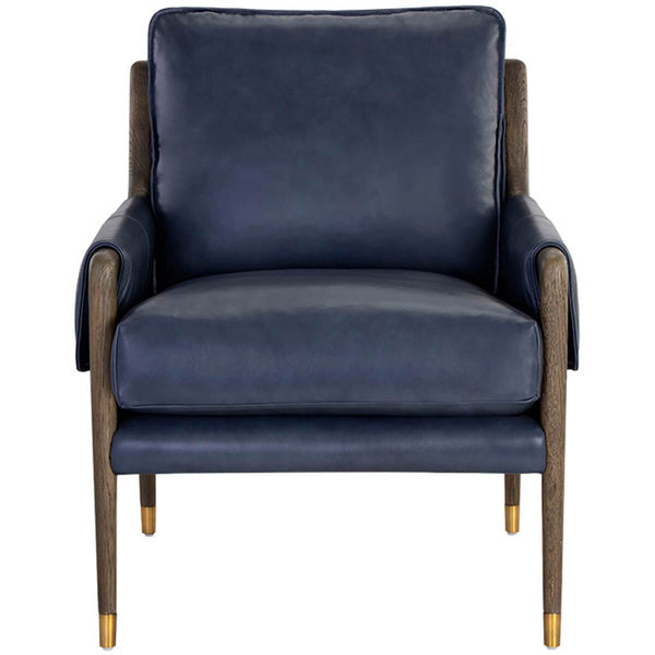 Home Fashion Mauti Leather Chair Cortina Ink