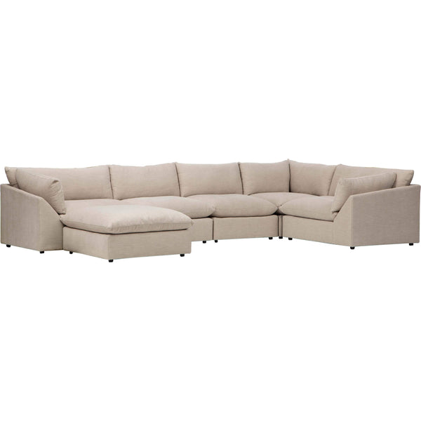 Home Fashion Maverick Sectional Daly Linen