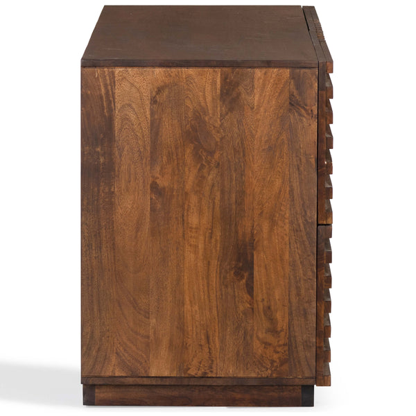 Home Fashion Maze Low Dresser Mud Brown