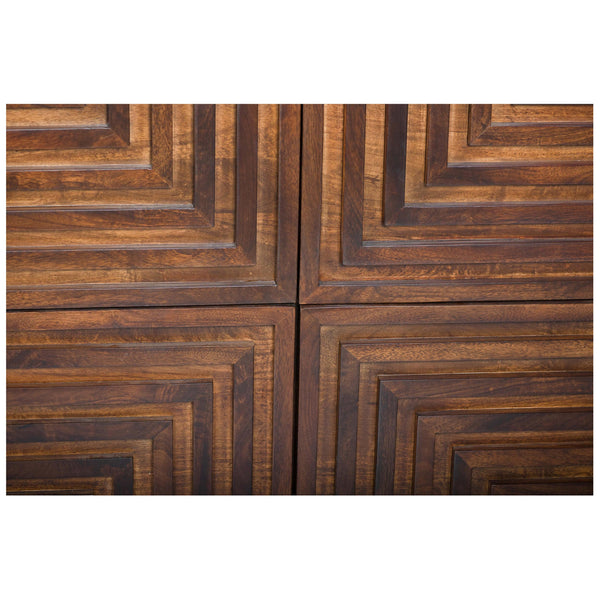 Home Fashion Maze Low Dresser Mud Brown