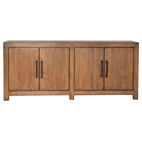 Home Fashion Merwin 4 Door Sideboard Medium Brown
