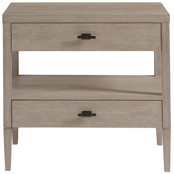 home fashion Midtown 2 Drawer Nightstand Flannel