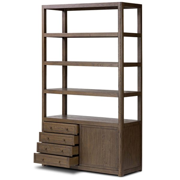 Home Fashion Miko Bookcase Fawn Oak By Four Hands