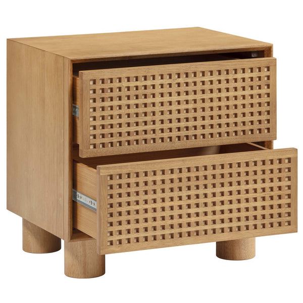 Home Fashion Miles Nightstand Natural