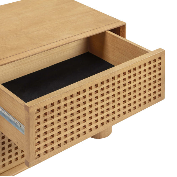 Home Fashion Miles Nightstand Natural