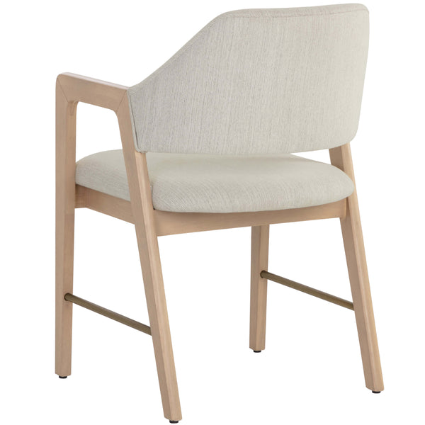 Home Fashion Milton Arm Chair Mina Ivory Set Of 2