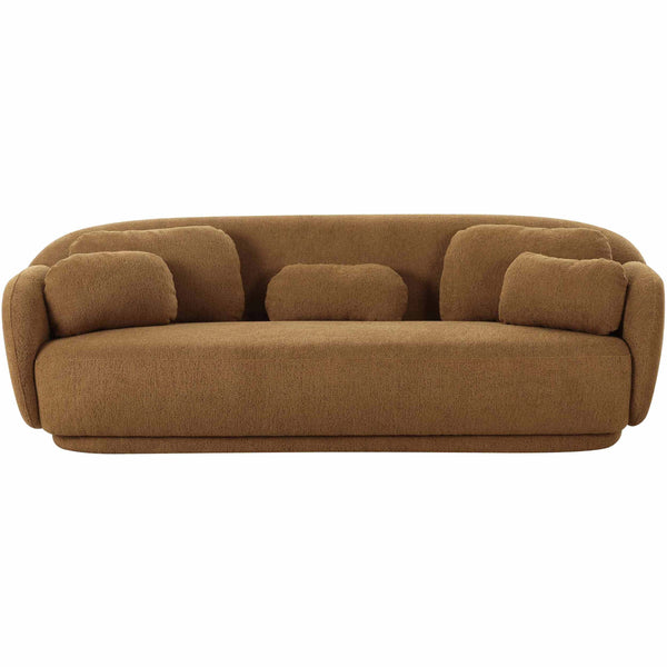 Home Fashion Misty Boucle Sofa Brown