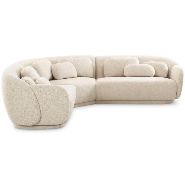 Home Fashion Misty Modular L-Sectional Cream
