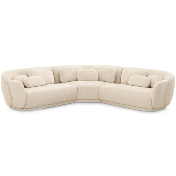 home fashion Misty Modular L-Sectional Cream