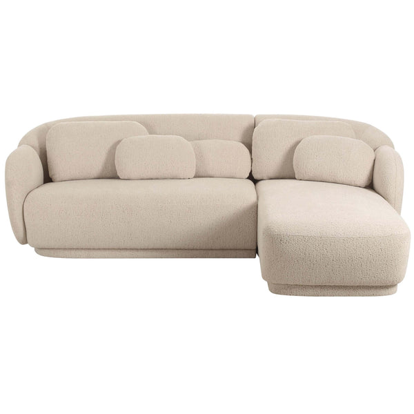 Home Fashion Misty Sectional Cream