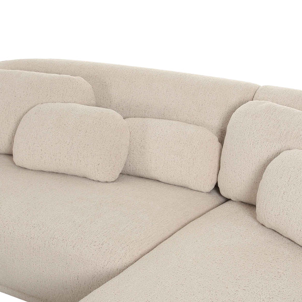 Home Fashion Misty Sectional Cream