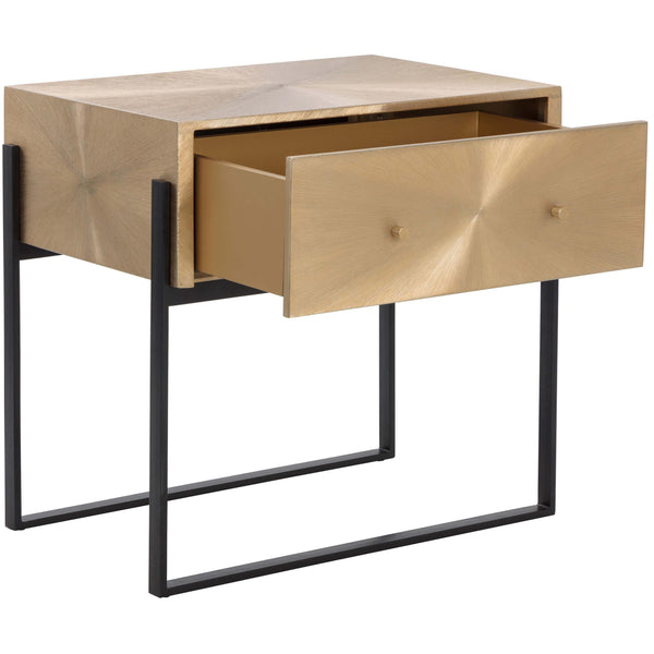 Home Fashion Modena Large Nightstand Antique Gold