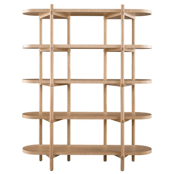 Home Fashion Modern Etagere White Oak