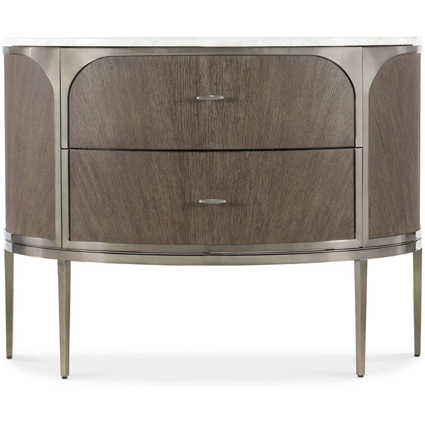 Home Fashion Modern Mood 2 Drawer Nightstand Mink