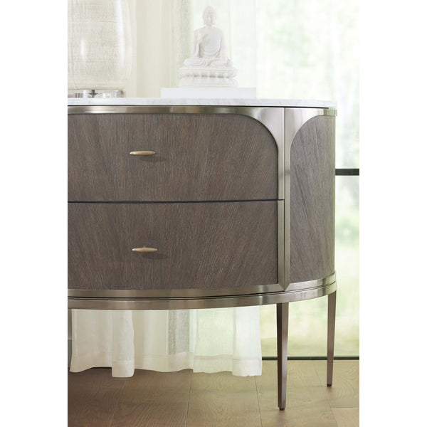 Home Fashion Modern Mood 2 Drawer Nightstand Mink