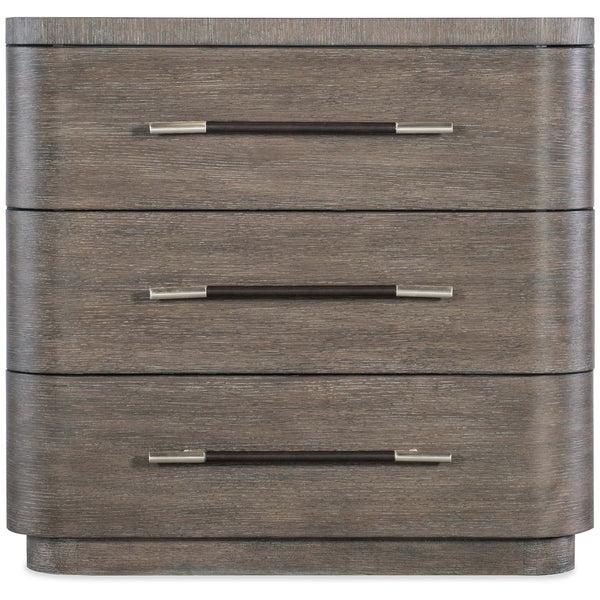 Home Fashion Modern Mood 3 Drawer Nightstand Mink