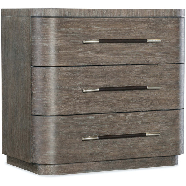 home fashion Modern Mood 3 Drawer Nightstand Mink