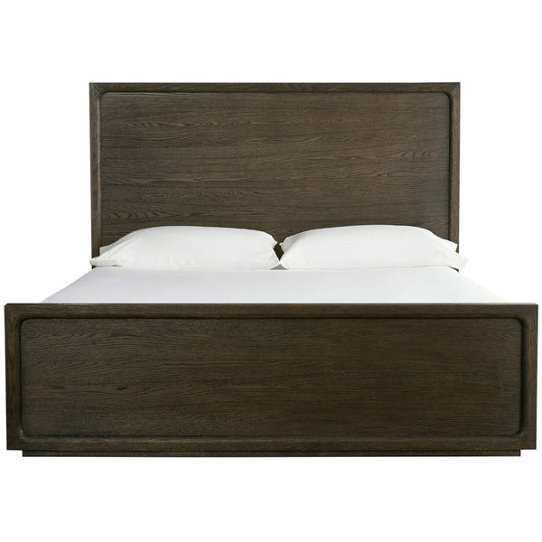 Home Fashion Modern Sable Panel Bed Dark Brown