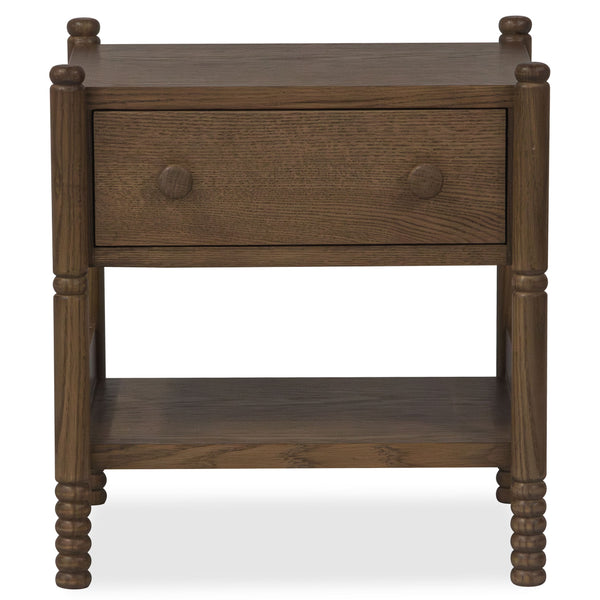 Home Fashion Molly Nightstand Light Walnut