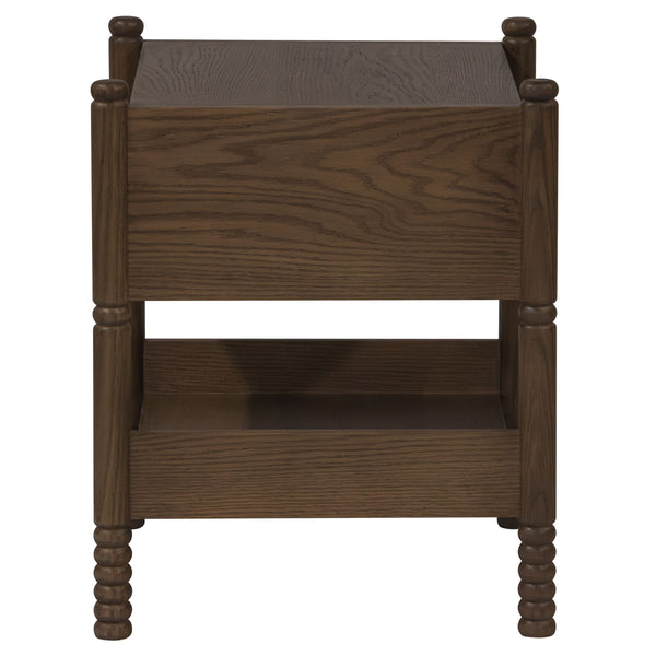 Home Fashion Molly Nightstand Light Walnut