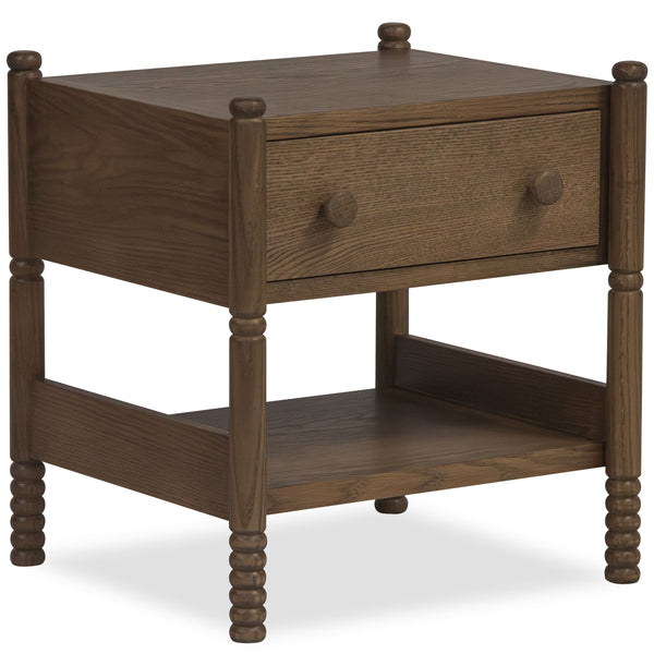 home fashion Molly Nightstand Light Walnut
